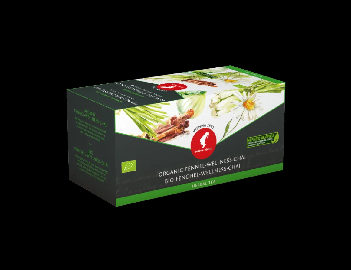 Julius Meinl Leaf Bags>Bio Fenchel Wellness Chai - 20 Teebeutel