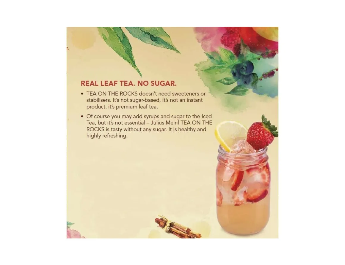Julius Meinl Tea On The Rocks>Eistee Rote Versuchung - 99.2g