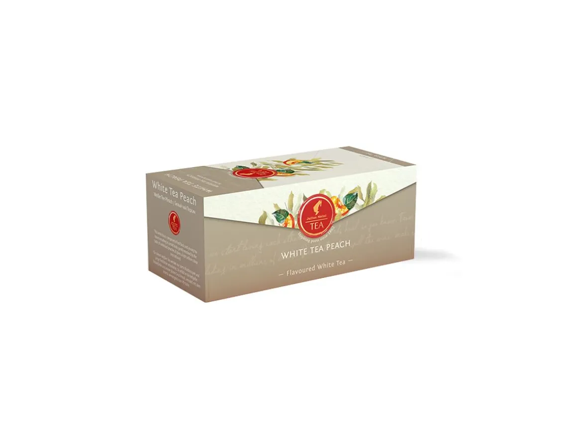 Julius Meinl Single Bags>Weißer Tee Pfirsich - 25 Teebeutel